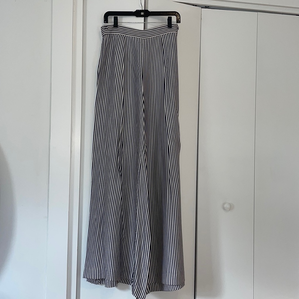 Zimmermann silk wide leg striped pants